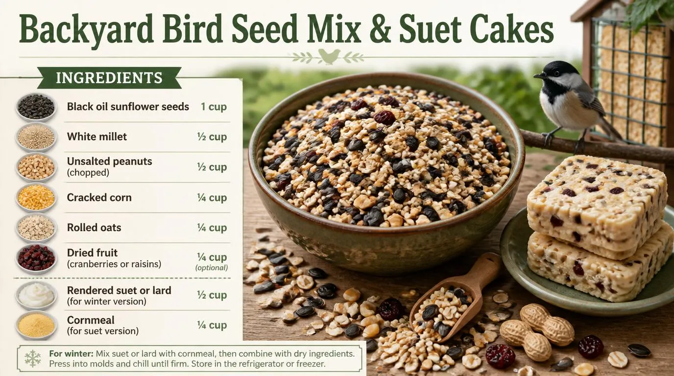 How to Make Homemade Bird Food for Backyard Birds